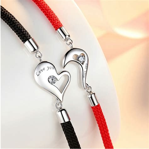 love bracelet couples - full bracelets couples heart.